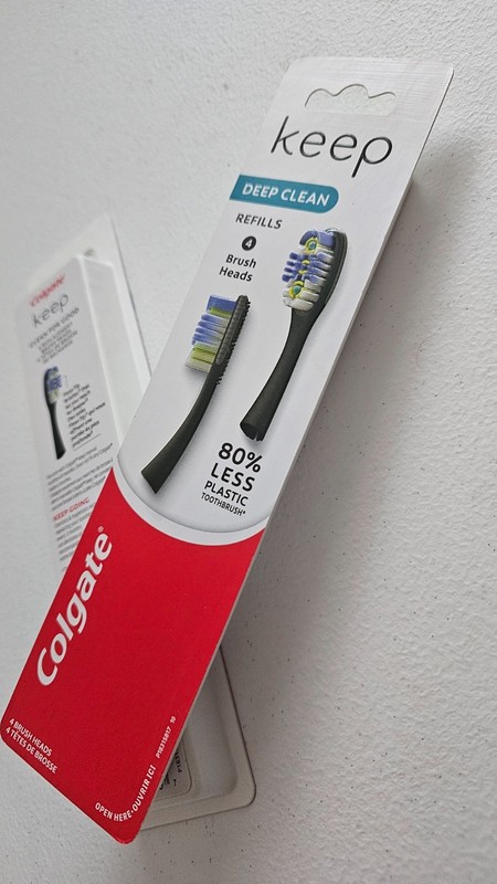 Lot of 2 Colgate Keep Deep Clean Floss-Tip Replacement Brush Heads NEW 8 Heads gallery