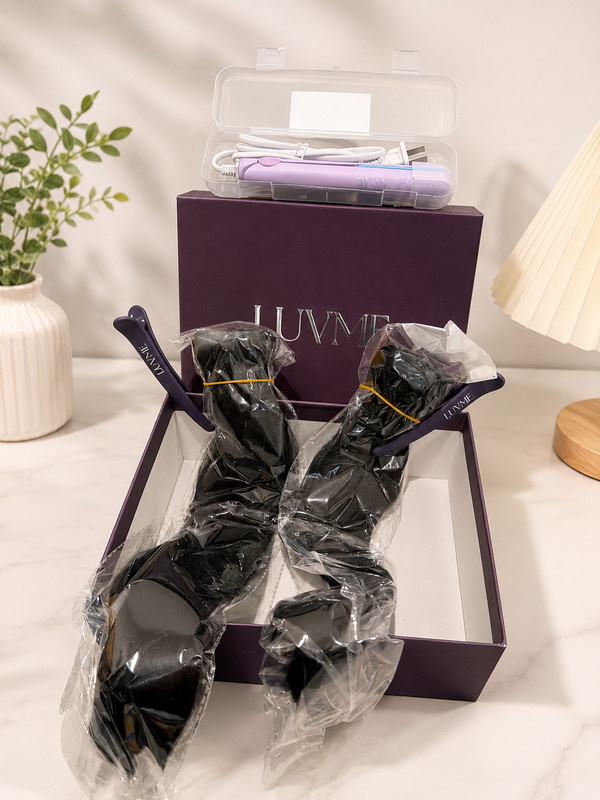 LUVME Hair Styling Clips Set Purple Salon Sectioning Clips Hair Extension Access