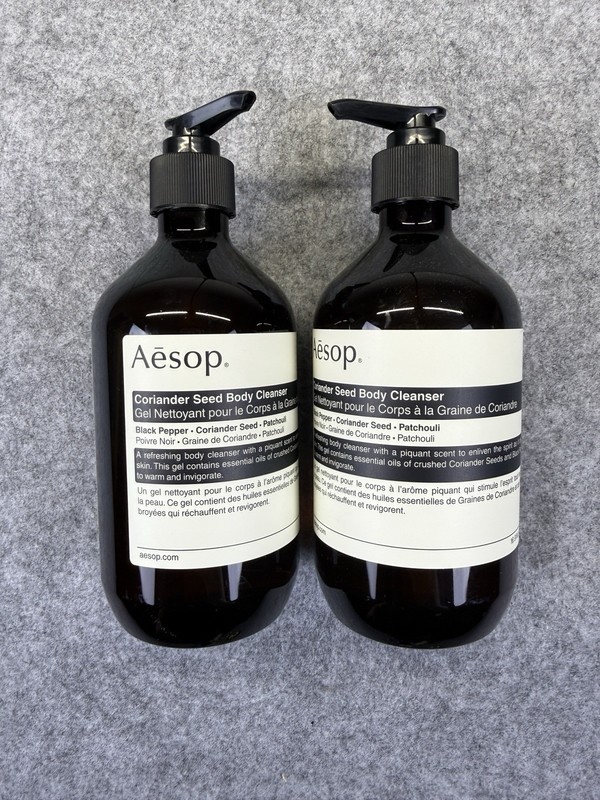 2 X AESOP Coriander Seed Body Cleanser 16.9 fl oz 500 ml Hand Pump BRAND NEW Two