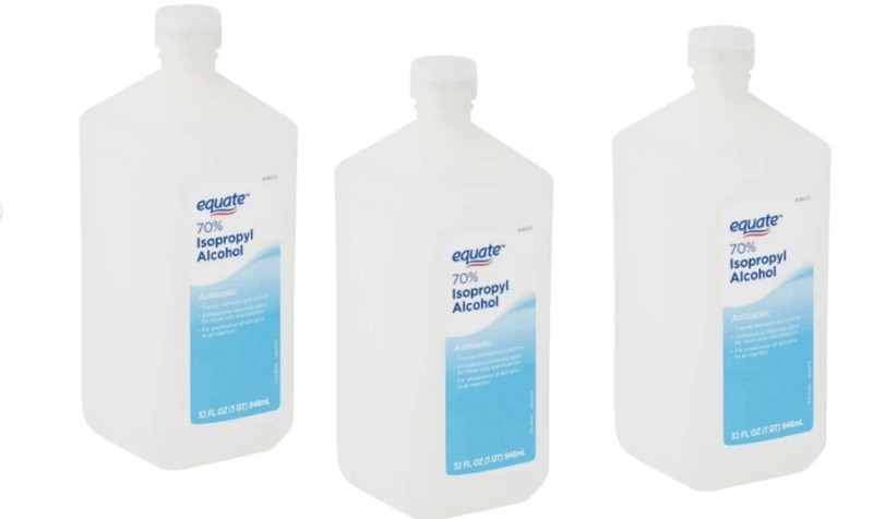 Equate 70% Isopropyl Alcohol First Aid Antiseptic – 32 FL OZ (946 mL) 3 bottles