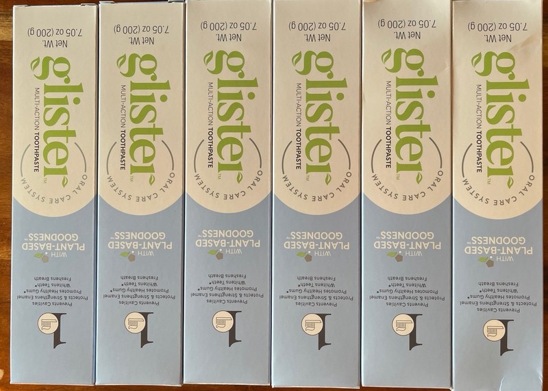 Amway Glister Multi-action Fluoride Toothpaste 7.05 OZ 200g (6 Pack). New