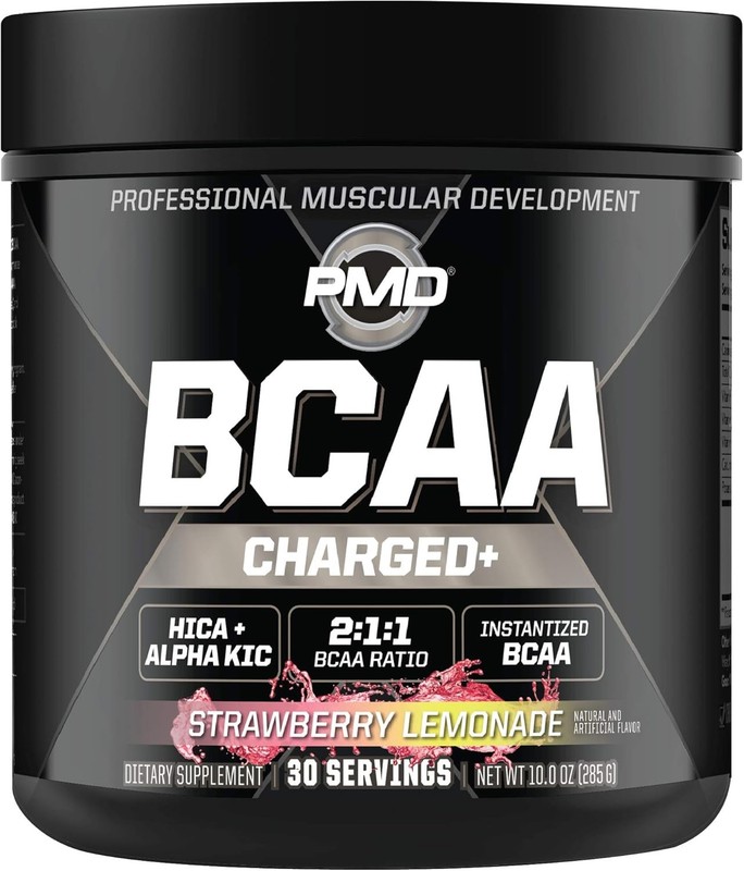 PMD Sports BCAA Charged Amino Acid Drink Mix for Performance, Recovery, Endura