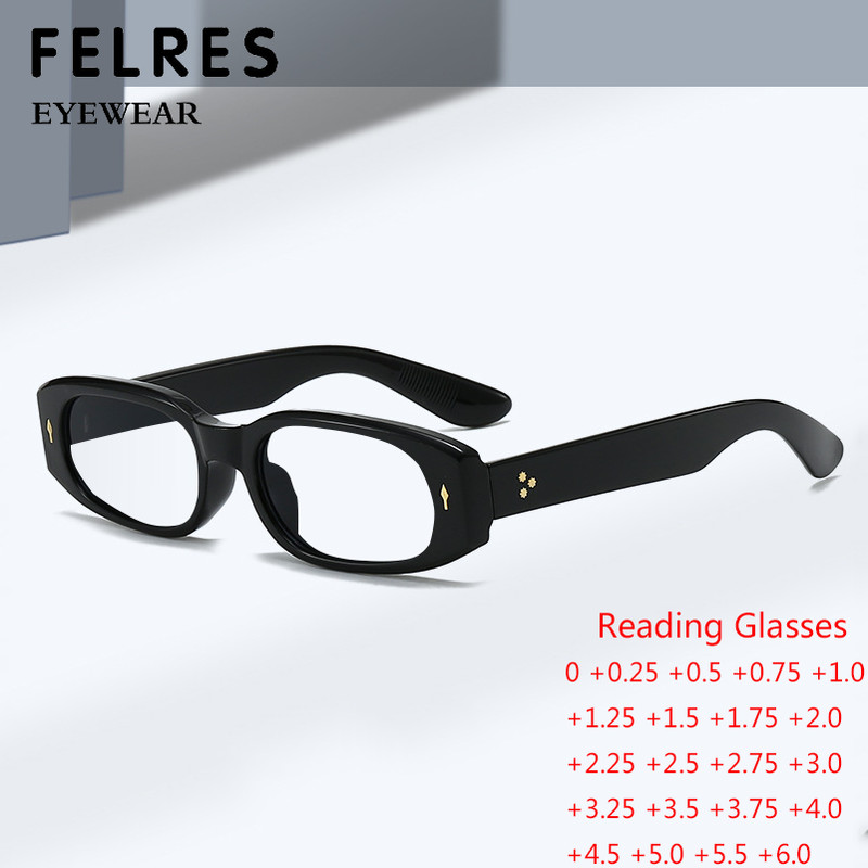 Small Frame Anti Blue Light Reading Glasses For Men Women Clear Lens Glasses