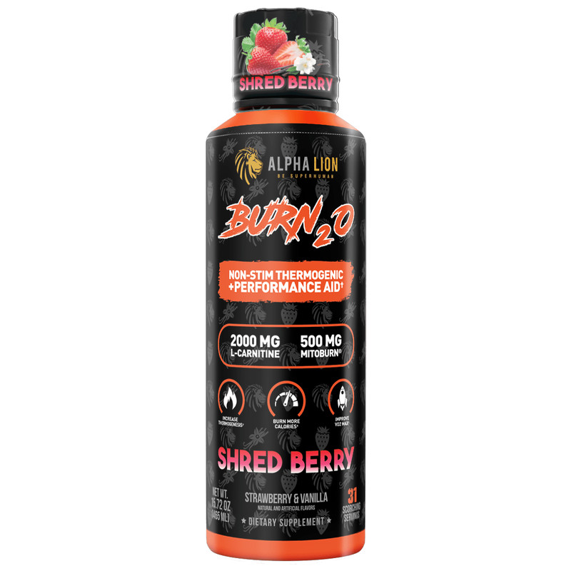 ALPHA LION BURN2O Non-Stim Stim-Free Thermogenic Performance Aid 31 Servings