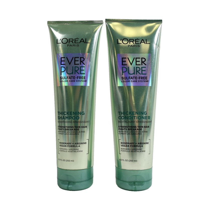 L’Oreal Paris EverPure Sulfate-Free Thickening Shampoo & Conditioner 8.5 fl oz
