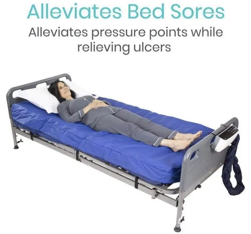 8" ALTERNATING PRESSURE MATTRESS, PRESSURE PUMP, TWIN XL, WATERPROOF COVER VIVE gallery