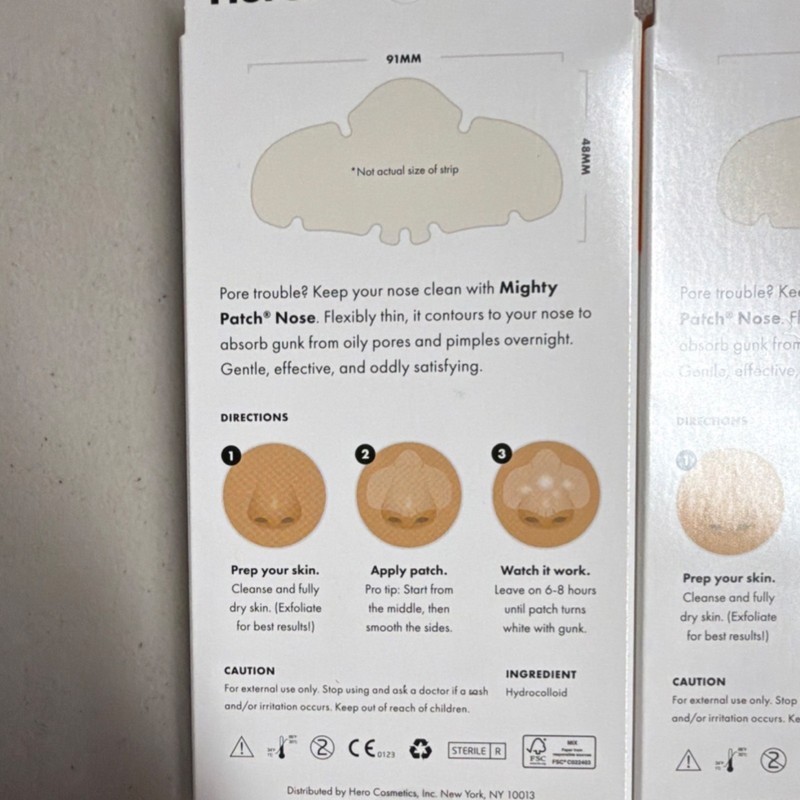 Mighty Patch Nose Hydrocolloid Acne Patches 20 Total (2x10) Exp 5/2027 gallery