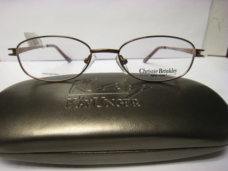 Christie Brinkley C 304 BRN Brown Eyeglass Frames 49 16 135 28V W/Generic Case