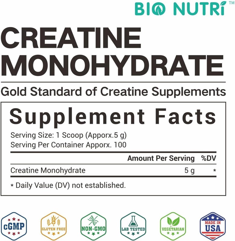 Bulk Creatine Monohydrate Micronized Powder 500Gram, 5000mg Per Serving gallery