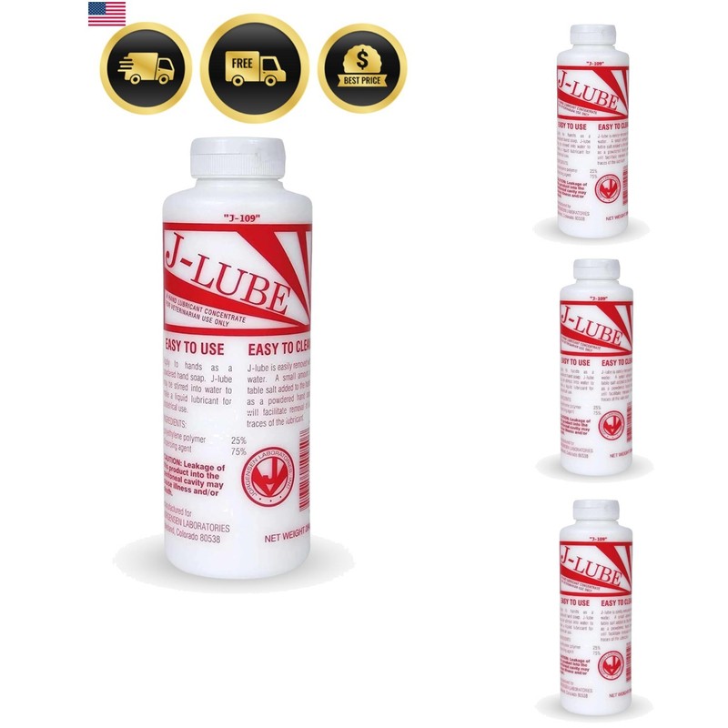J-Lube Powder Lubricant | Easy-Mix Formula, Non-Irritating & Mess-Free | 10oz…