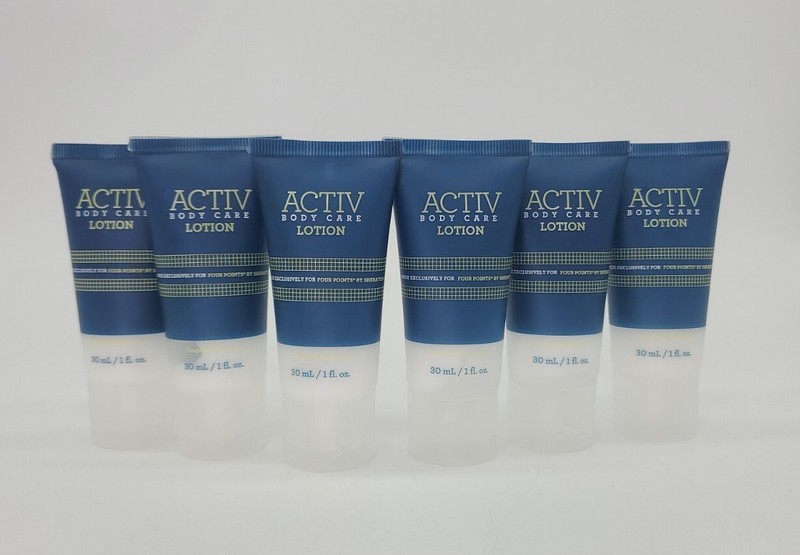 6x ACTIV Body Care LOTION 1 oz ea Four Points by Sheraton TRAVEL SIZE -BB 11/25 gallery
