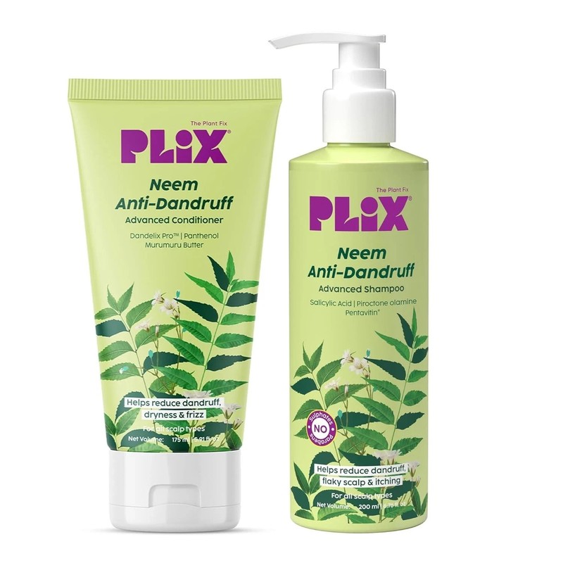 THE PLANT FIX Neem Anti-Dandruff Advanced Kit Shampoo 200ml Conditioner 175ml