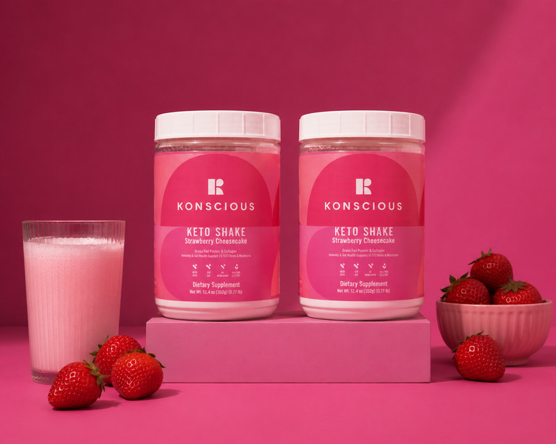 Konscious Keto Shake 2 Strawberry Cheesecake EXP: 07/2025 – FULLY SEALED