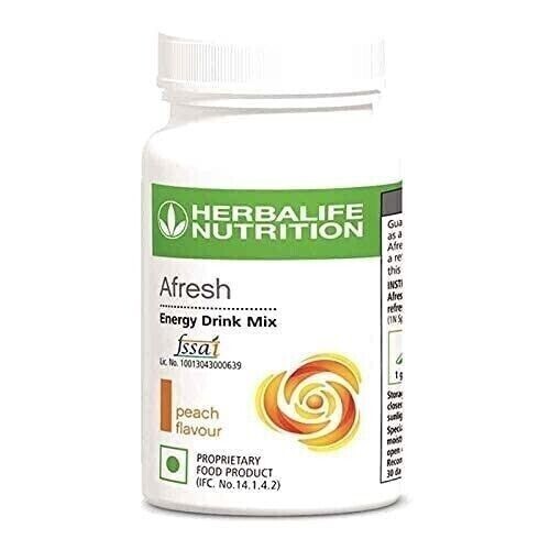 2 x Herbalife Afresh Energy Drink Mix Peach Flavour - 50gm each free shipping gallery