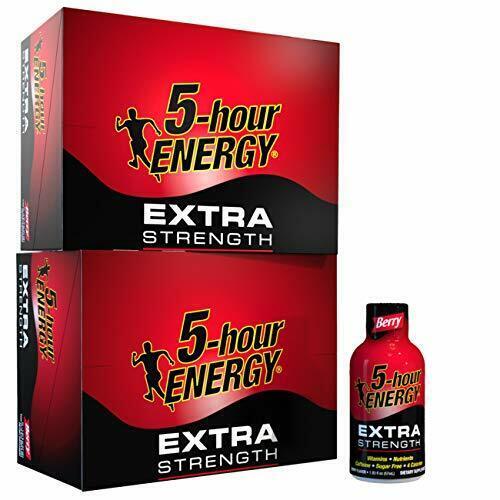 5-Hour Energy Shot, Extra Strength Berry, 1.93 oz. 96 bottles