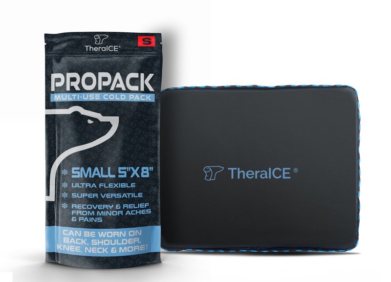 TheraICE PROpack Ice Pack for Injuries, Reusable Small (Pack of 1), Black