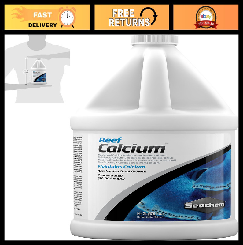Reef Calcium Supplement – 2L Liquid for Coral Growth & Marine Aquariums