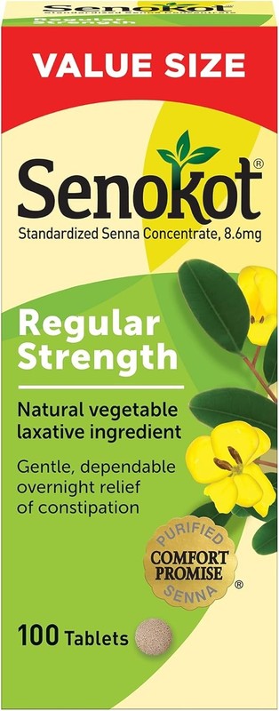 Senokot Regular Strength Laxative 100 Tablets – EXP 07/2026 or better