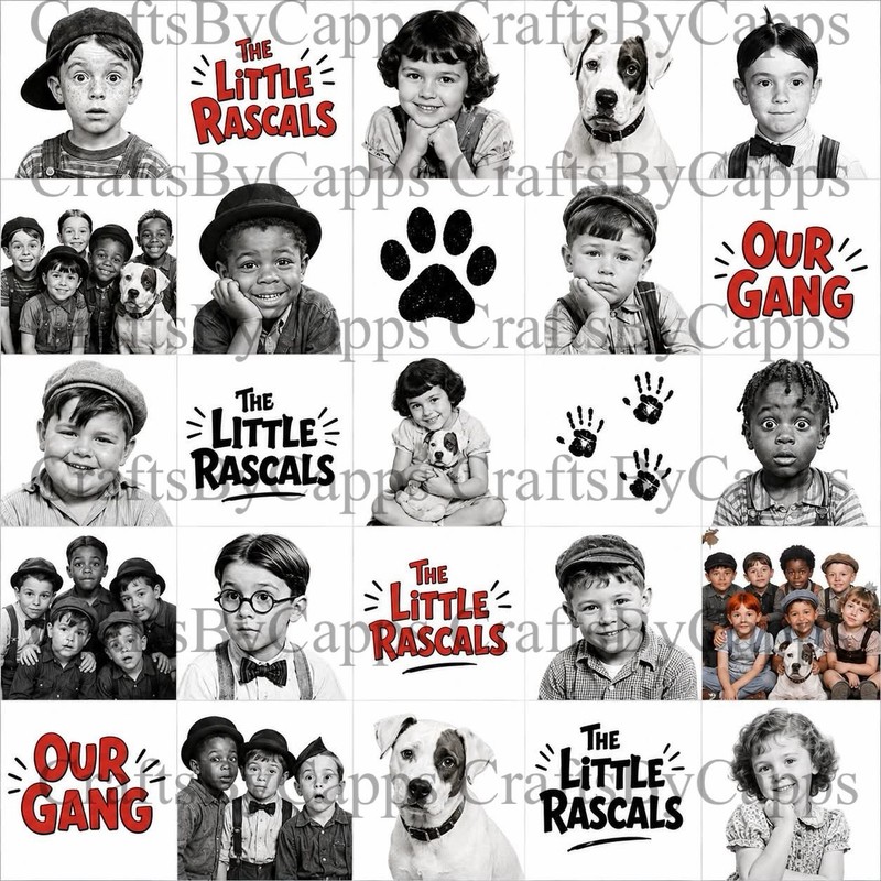 Little Rascals Waterslide Finger Nail Decals Instructions Bonus (set of 50) KC
