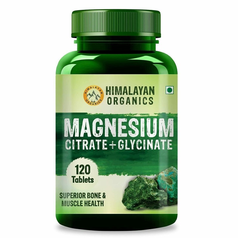 Himalayan Organics Magnesio + Glicinato + Citrato 120 Free Shipping World Wide