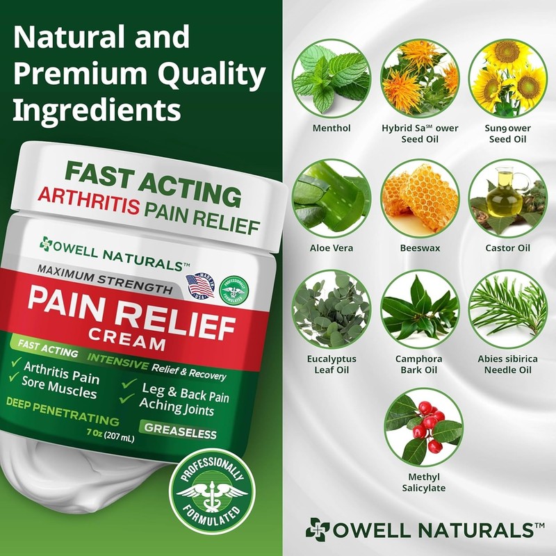 7 oz Maximum Strength Muscle & Joint Relief Cream – Menthol Scented Comfort gallery