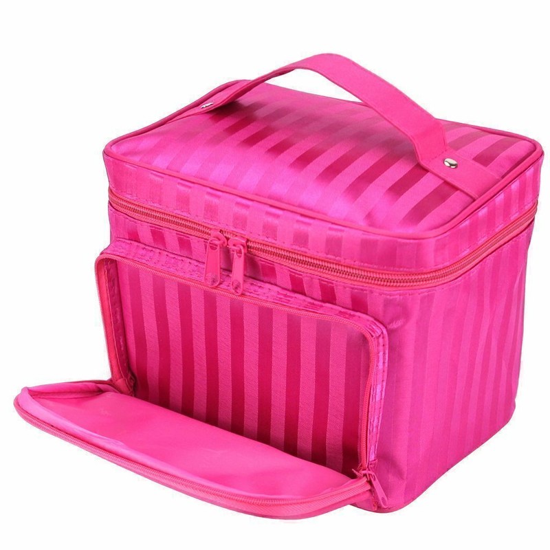 Professional Large Cosmetic Case Makeup Bag Storage Handle Organizer Travel Kit gallery