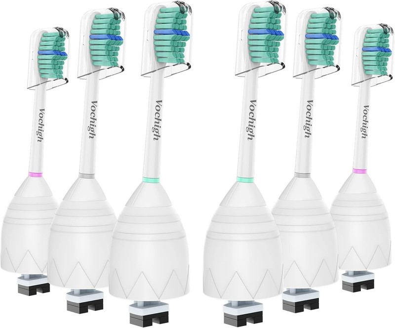 6 Pack Philips Sonicare Replacement Toothbrush Heads for e-Series – Green