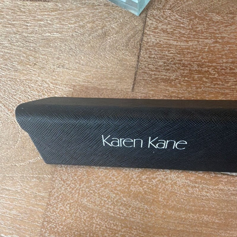 Kirkland Signature & Karen Kane Black & Clamshell Hard Eyeglass Cases Lot gallery