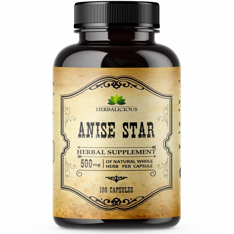 Star Anise 100 Caps Natural Dietary Supplement – Immune Support