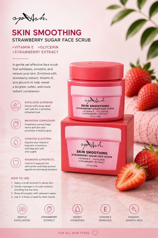 spAsh Skincare Daily Ritual 7pc Set Cleanser Serum Toner Scrub HA Vit C F/F gallery