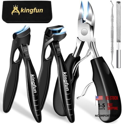 Toenail Clippers for Seniors, Ingrown Toe Nail Clippers for Thick Nails for