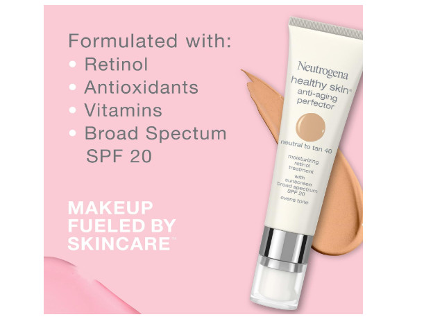 Neutrogena Healthy Skin Anti-Aging Tinted Facial Moisturizer 10 Ivory 1.0 oz gallery