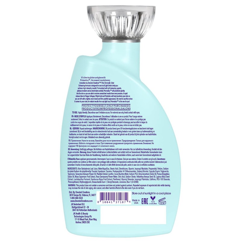 Devoted Creations PRISMATICA Intensifier Optimizer Tanning Lotion 13.5oz Bottle gallery