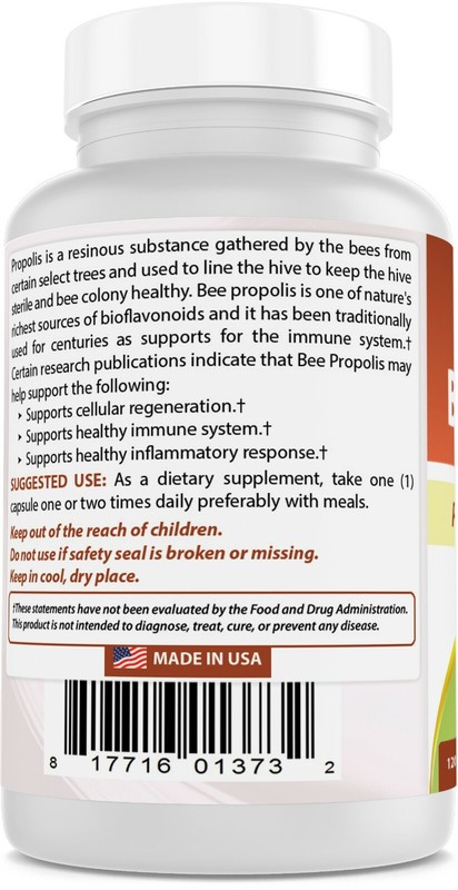Best Naturals Bee Propolis 500 mg 120 Capsules gallery