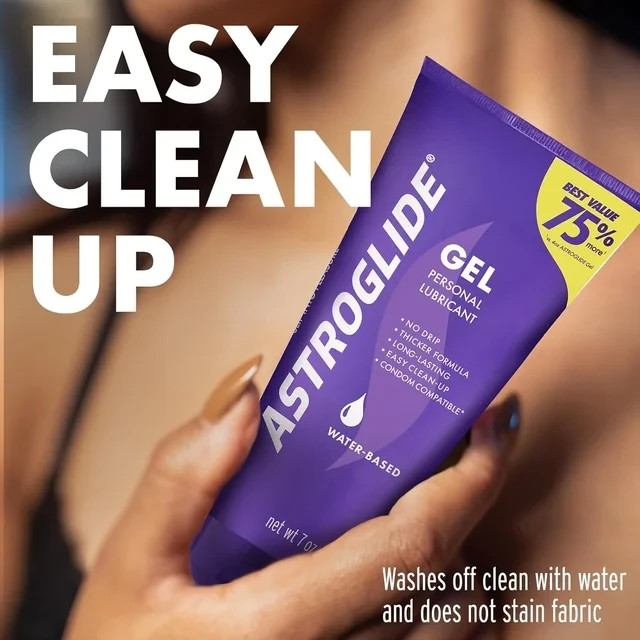 Astroglide Water-Based Gel Lubricant, Thick Formula, 7 oz gallery
