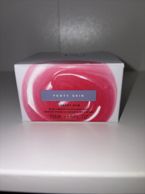 Fenty Skin Cherry Dub Blah 2 Bright 5% AHA Face Mask 2.5 oz/75 ml – NIB