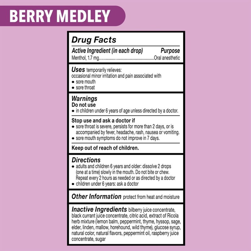 Ricola Berry Medley Throat Drops, 45 Count gallery
