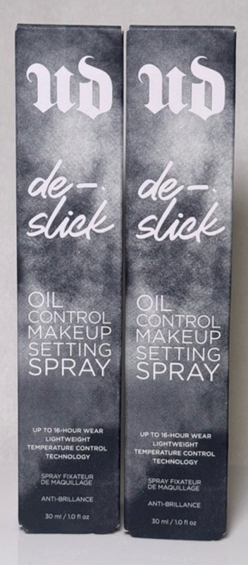 Set of 2 Urban Decay De-Slick Oil-Control Setting Spray Matte 30ml NIB