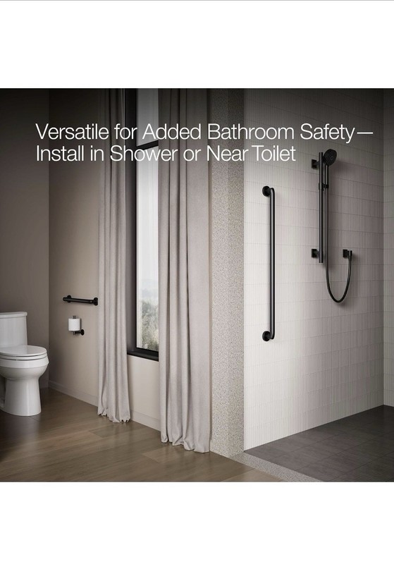 Kohler K-24551-BL Kumin 36" Grab Bar - Matte Black gallery