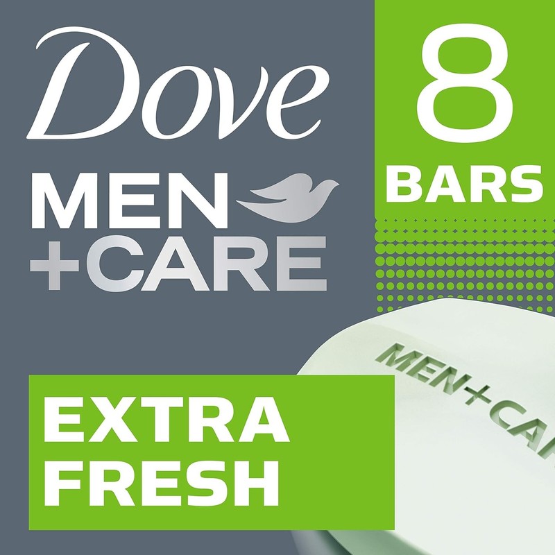 Dove Men+Care Extra Fresh 3 In 1 Bar Cleanser 3.75 Oz Pack Of 8 gallery