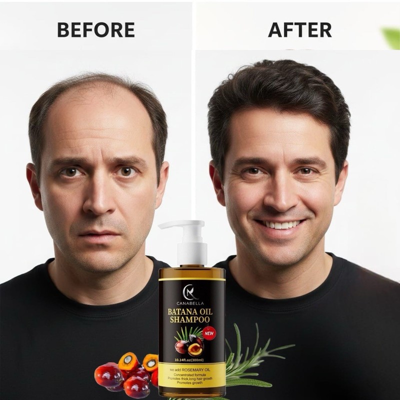 Batana Oil Shampoo with Rosemary Oil – Promotes Hair Growth – Thick & Long Hair