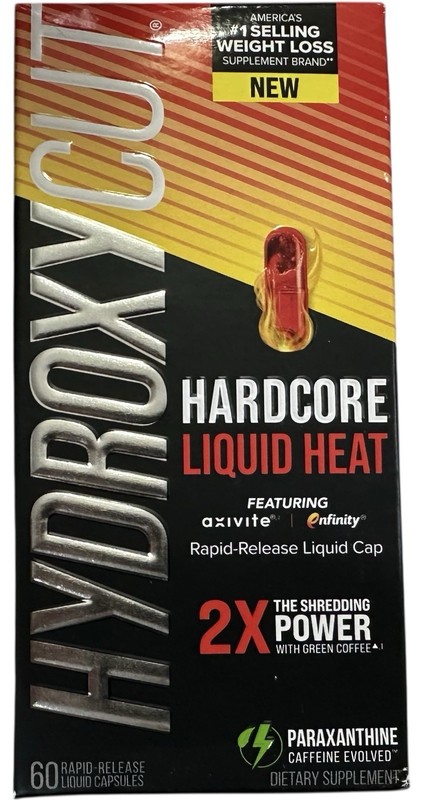 Hydroxycut Hardcore Liquid Heat Weight Loss Supplement Thermogenic 60 Ct Exp2027