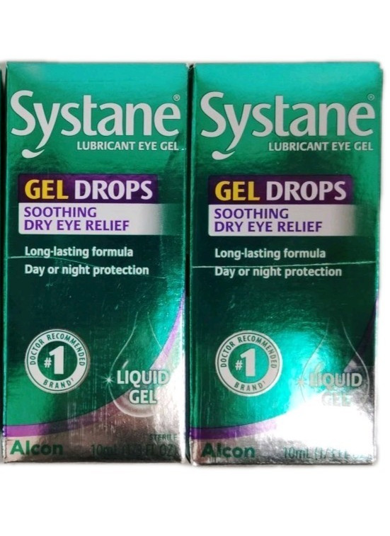 Systane Gel Drops – Soothing Dry Eye Relief 10mL Exp 8/2026- 2 Pack