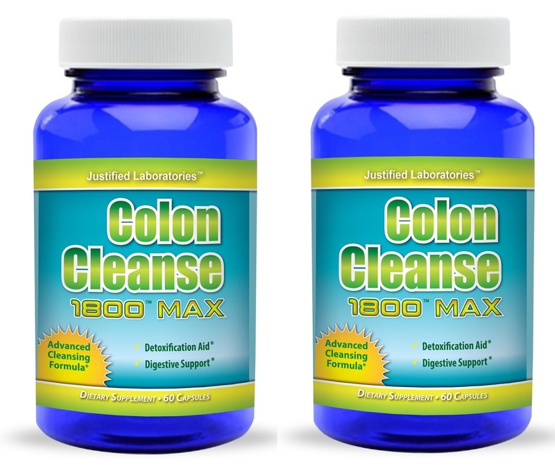 2 x Super Colon 1800 Cleanse Maximum Body Cleansing Detox Weight Loss Diet Pills
