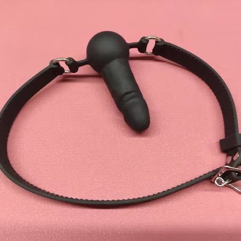 Bondage Silicone Open Mouth Gag Plug Throat Oral Stuffed Restraint Fixation BDSM gallery