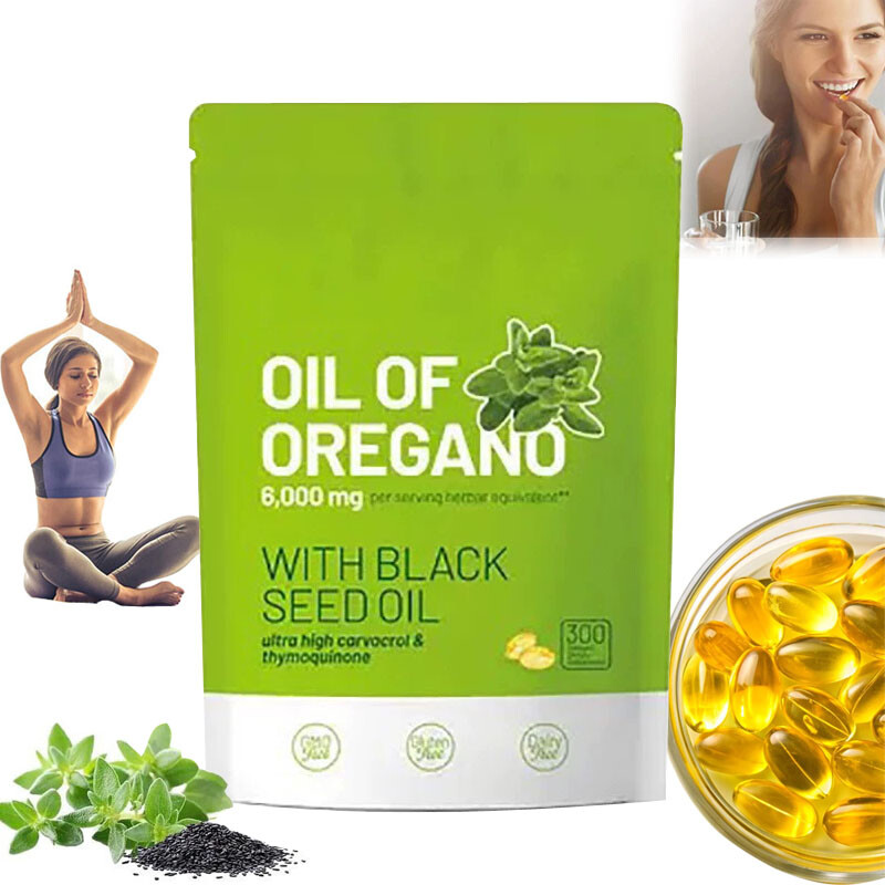 Oil of Oregano 300 Softgels with Black Seed Oil - 6000mg Oregano Oil gallery