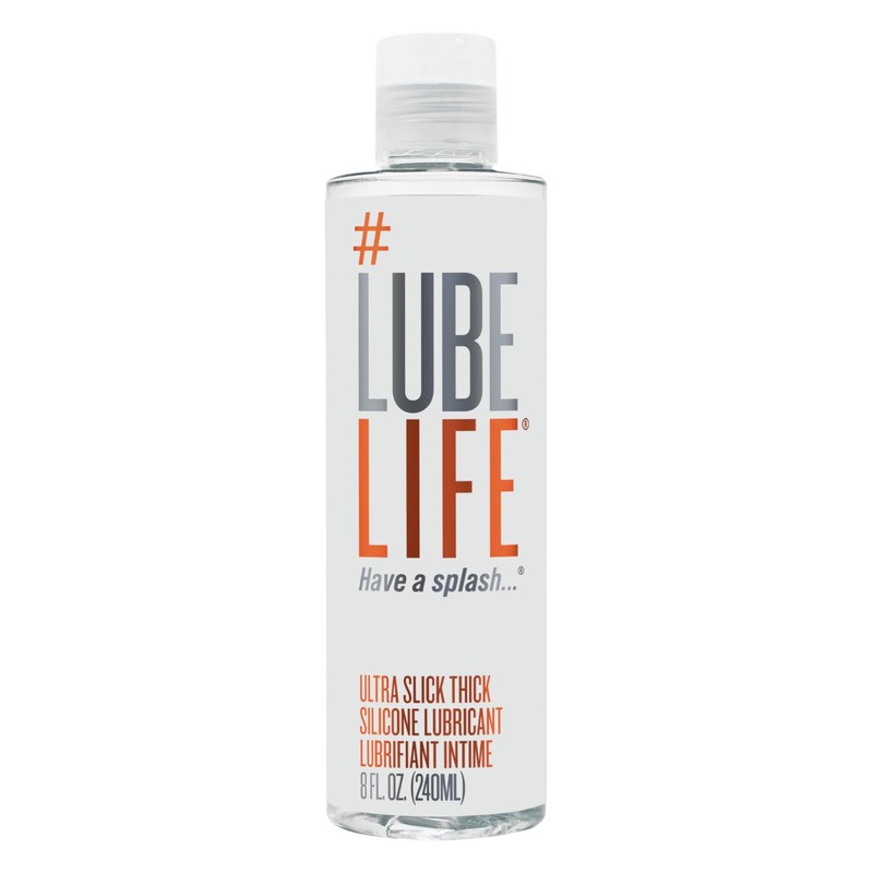 LubeLife Ultra Slick Thick Silicone-Based Lubricant, 8 Fl Oz (Pack of 1)