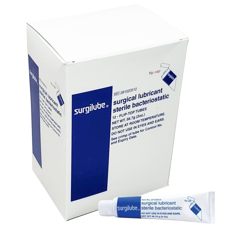 Surgilube Lubricating Jelly – Carbomer free Sterile 2 oz. Tube 12 per Box