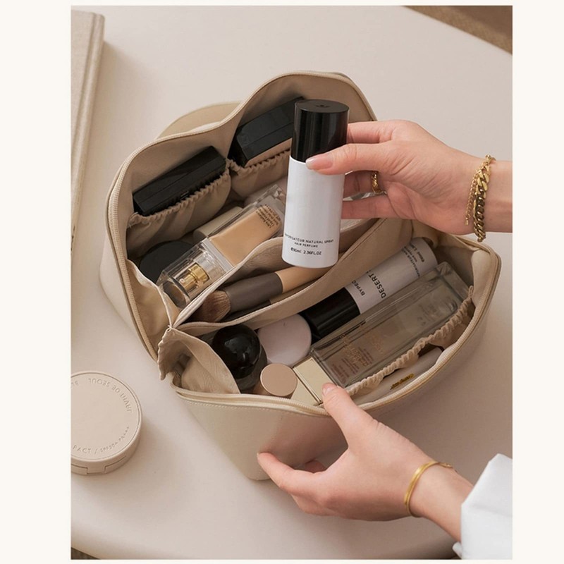 Large Compartmentalized Makeup Organizer Bag–Portable for Travel& Daily Skincare gallery