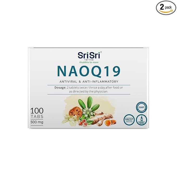 Sri Sri Tattva NAOQ19 – Anti Viral 100 Tablets 500 mg, Unisex, Free shipping